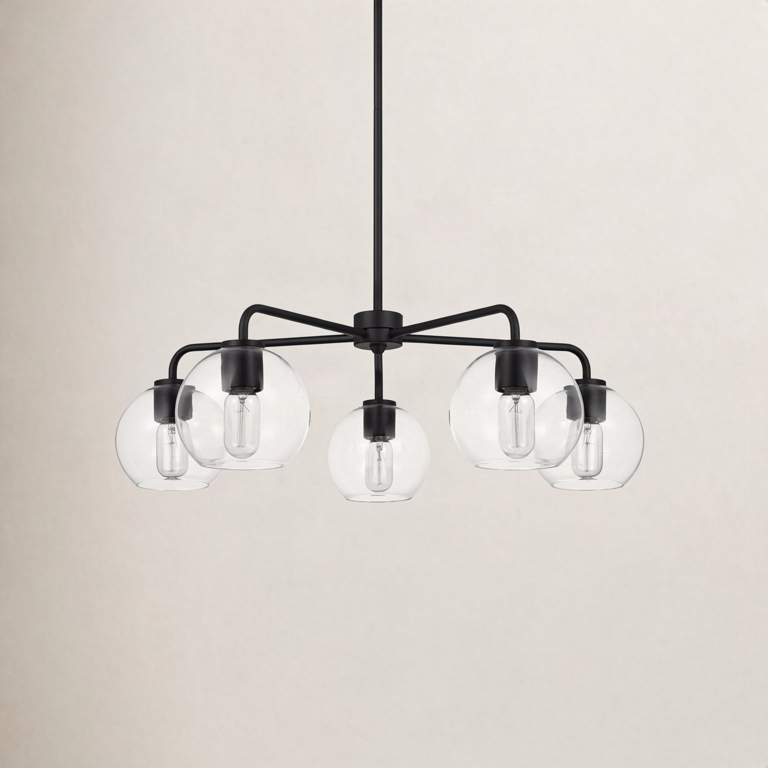Childerley 5-Light Chandelier, Midnight Black
