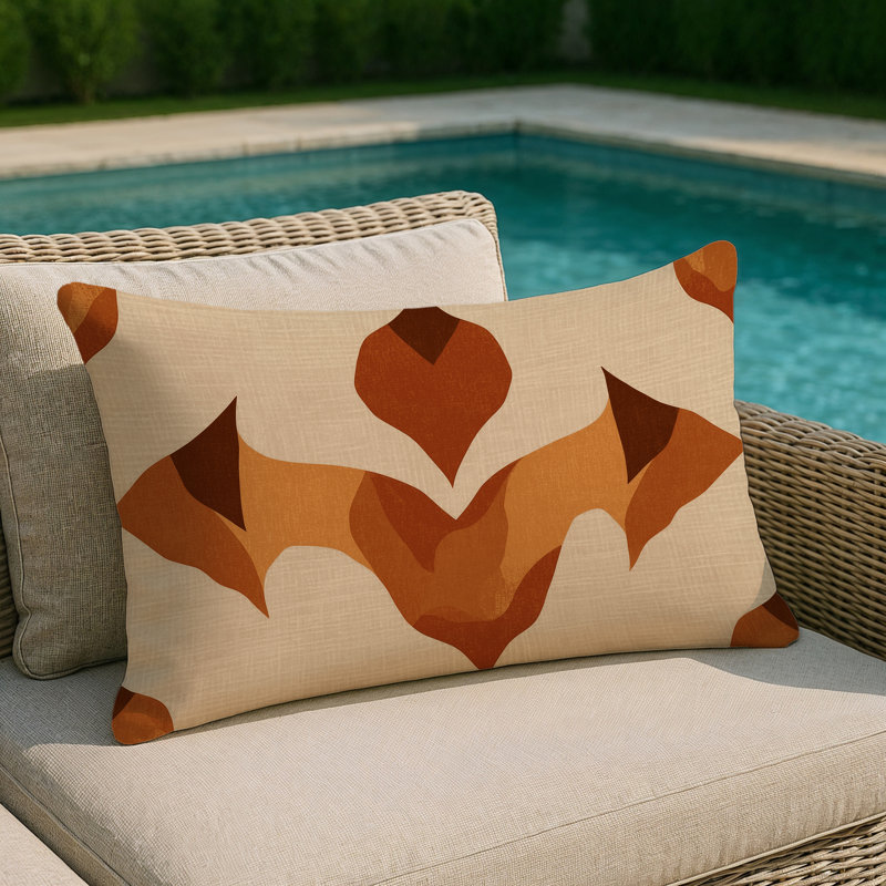 Midnight Oasis Indoor And Outdoor Throw Pillow, Rectangle 18"H x 25"W