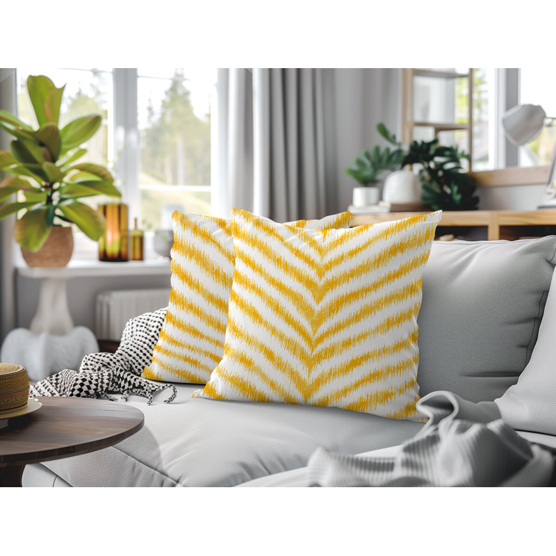 Coussin intérieur / extérieur Scaro, 16x16, Yellow