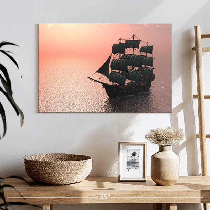 Mehar Sailing Old Ship, 16" H x 24" W