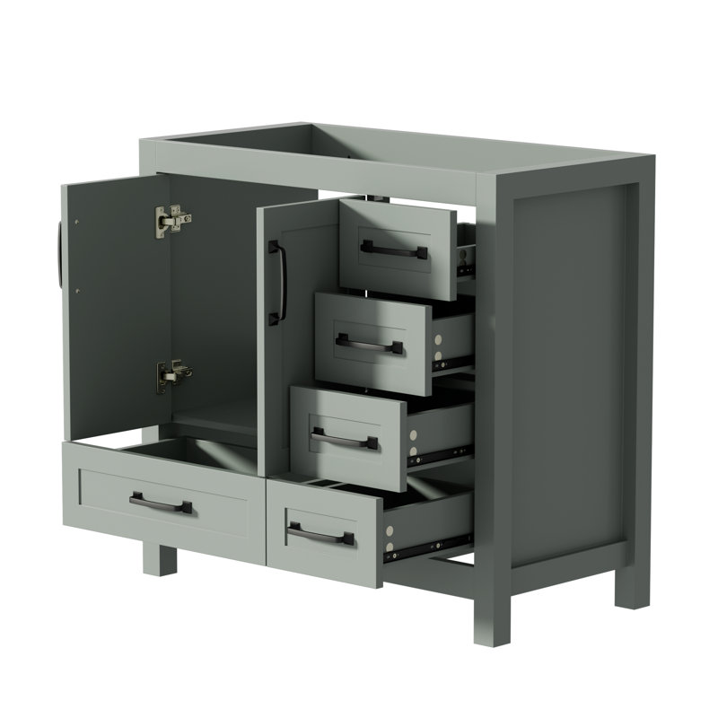 Base de meuble-lavabo simple 36 po seulement, lavabo et robinet non inclus