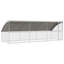 Cage à poulet vidaXL 3 pièces argent 236,22 po x 78,74 po x 78,15 po-1256983289