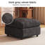 Repose-pieds rectangulaire avec rangement, gris foncé, salon-118378469