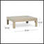Banc de coin gauche et table basse