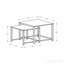 Ensemble de 2 tables d'appoint gigognes Brown