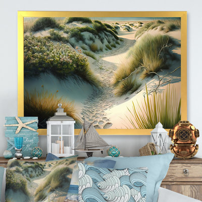 Walkway To The Beach VI - Art mural sur toile plage / campagne