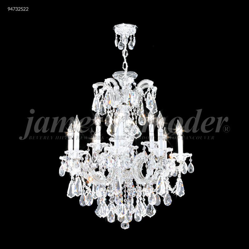 Maria Theresa Royal 12 - Light Chandelier, Gold Lustre, Swarovski Strass