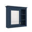 Armoire à pharmacie murale moderne 30 po x 28 po avec miroir et 3 tablettes ouvertes-1472020711