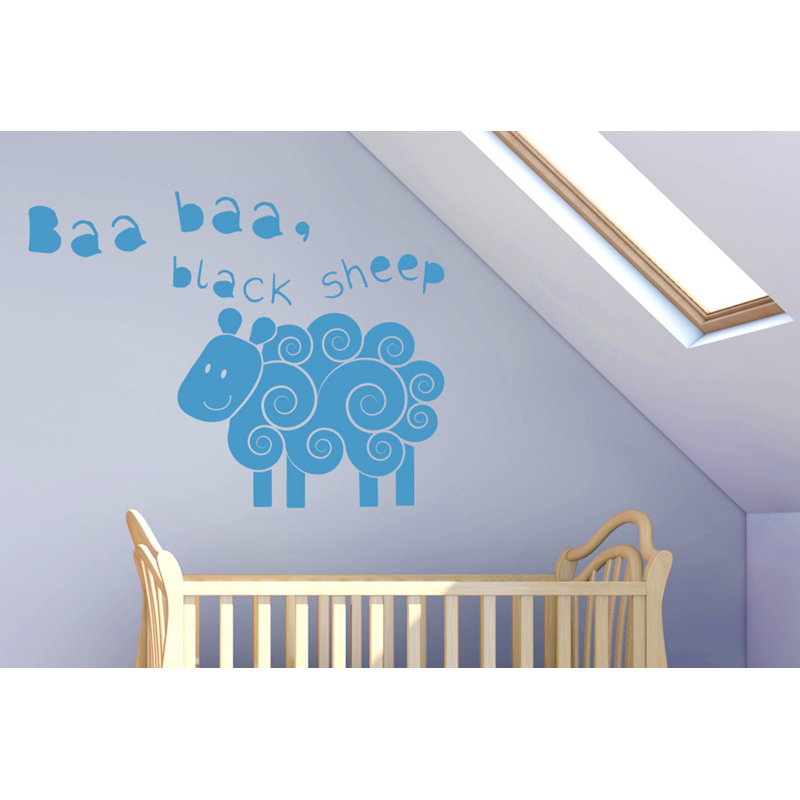 Animals Non-Wall Damaging Wall Decal, Blue