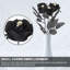 Lot de 10 roses gothiques artificielles en forme de crâne noir, fleurs artificielles effrayantes pour l'Halloween, idéales pour décorer une table en intérieur ou en extérieur.