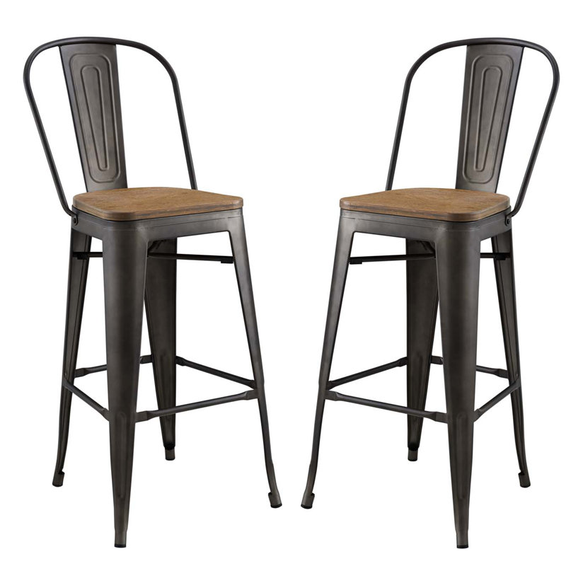 Promenade Bar Stool, Brown