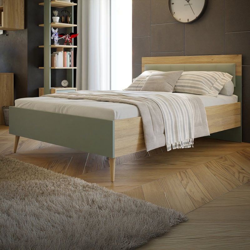 Rauchtown Bed, Double (4'6), Beige/Sage