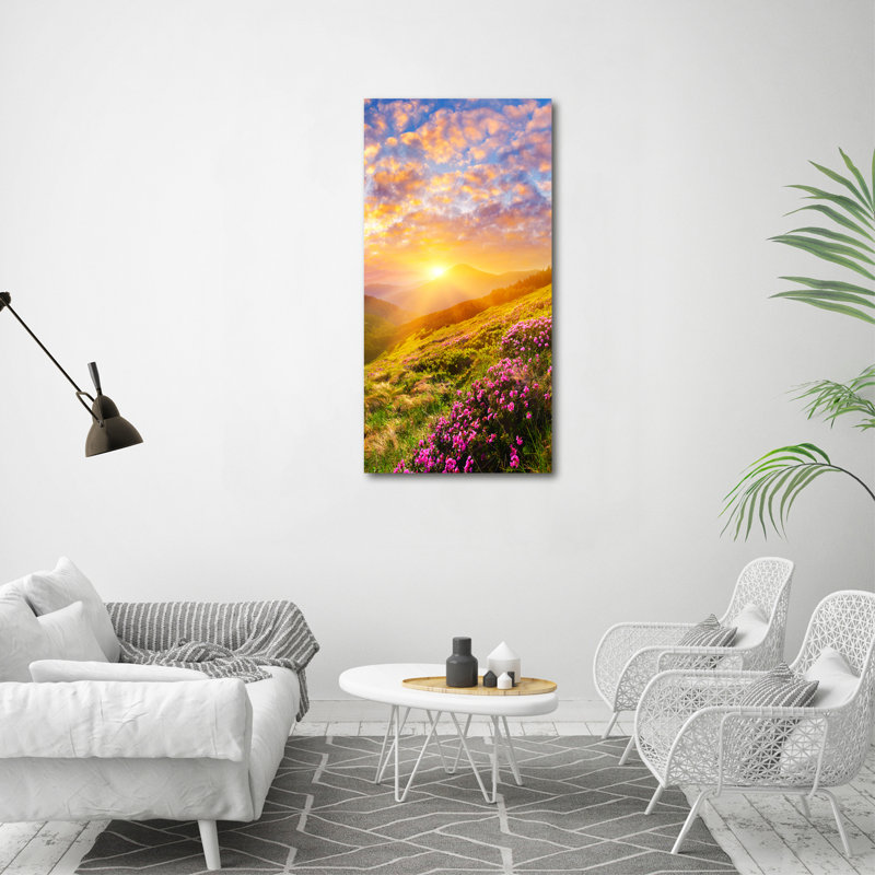Sunset Mountains - Wrapped Canvas Print