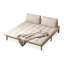 Canapé-lit convertible 2 places 74,02 po en chêne naturel beige-129863115