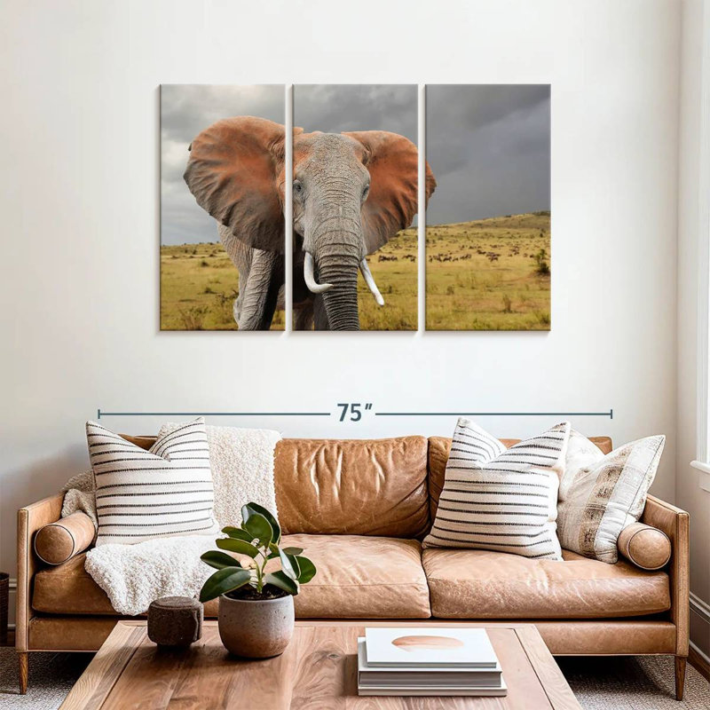 African Elephant, 36" H x 57" W