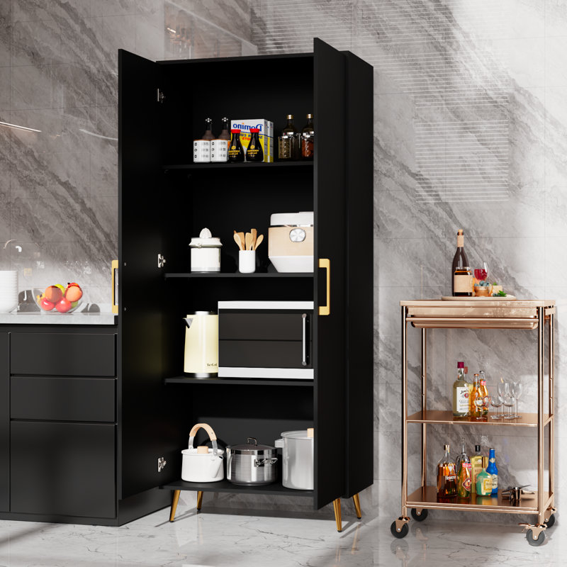 Garde-manger 69 po, Noir mat