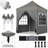 6.5x6.5ft Pop Up Canopy Tent, Heavy Duty Canopy Easy Set up All Weather Waterproof Outdoor Canopy Tent for Parties-111666066