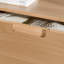Commode en bois massif à 3 tiroirs Yarber Groove-556825005