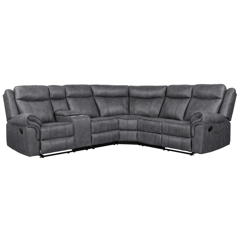 Fauteuil inclinable manuel avec porte-gobelet Ibison, Gris