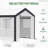 Greenhouse, Outdoor Garden Warm Hot House With 4 Roll-Up Windows, 2 Zippered Doors And Weather Cover