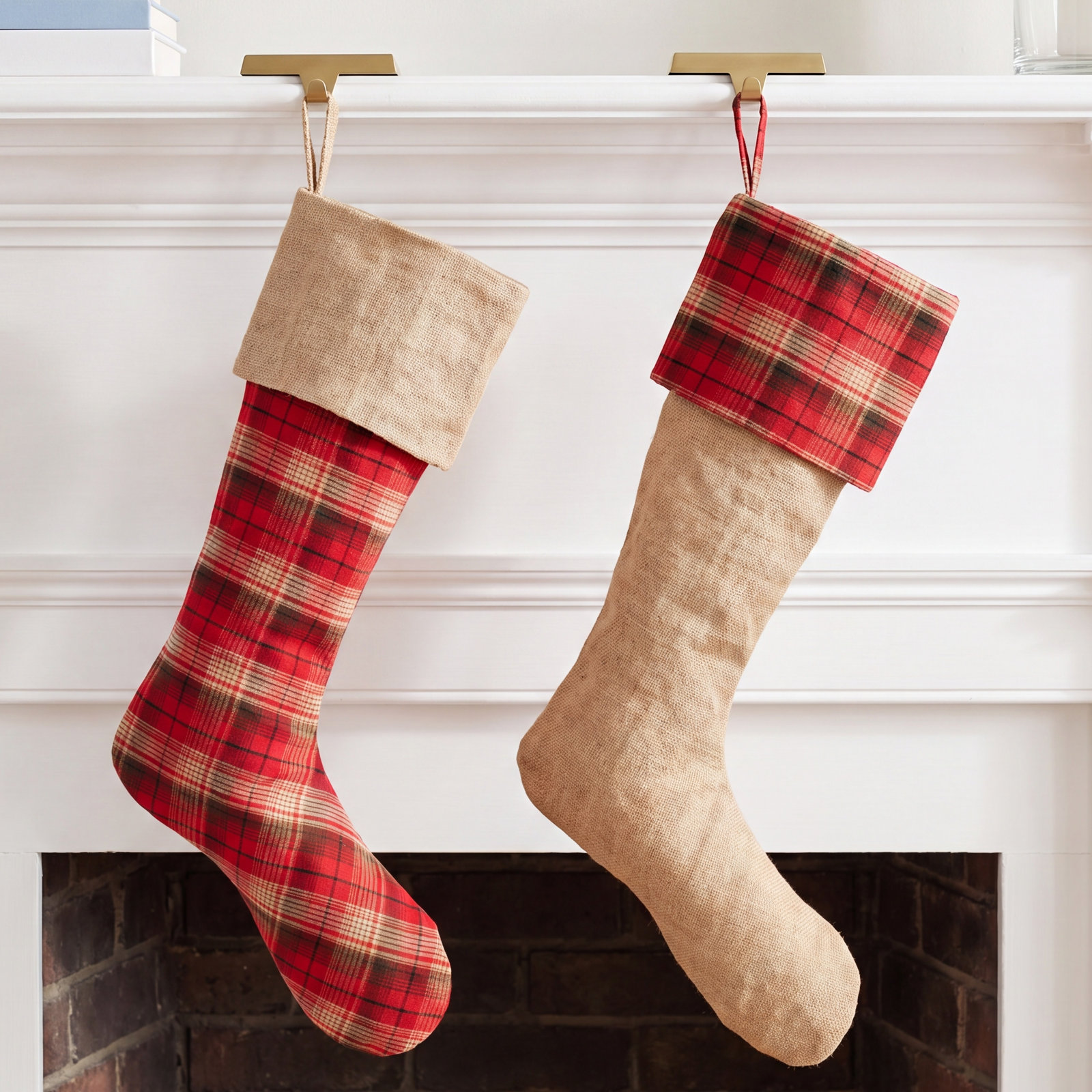 Flannel Stocking Set