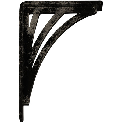 Support en fer forgé Nevio l 1 1/2 po x P 5 1/2 po x H 8 po (support central simple), or pâle antique