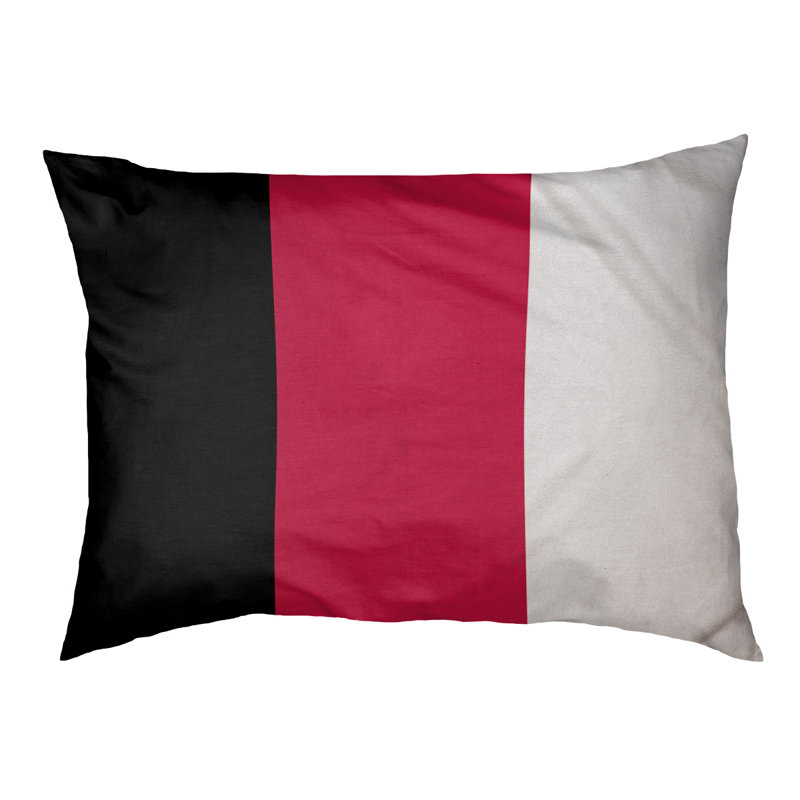 Coussin d'extérieur pour chien Florida Tribe, Large (40" W x 30" D x 14" H), Black/Red/White