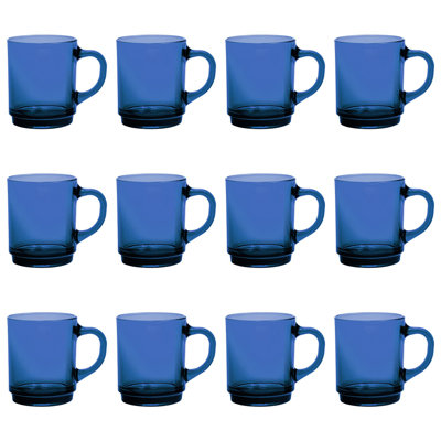 Duralex Versailles Glass Coffee Mugs - 260ml - Pink