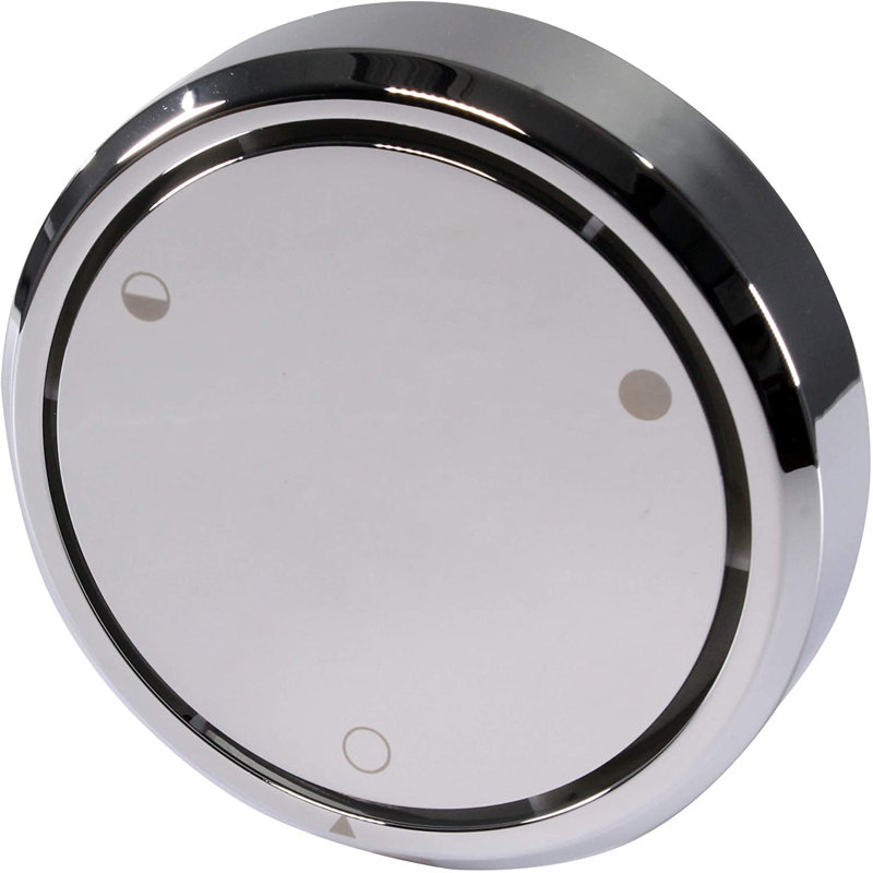 Patented Deep Soak 2-Hole Bathtub Overflow Cover, Polished Chrome