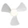 Modern 3-Blade Flush Mount Ceiling Fan with Light and Remote Control
