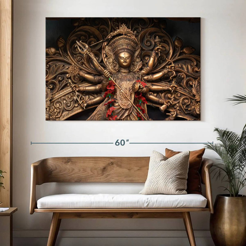 Durga Puja, H 34 po x l 51 po