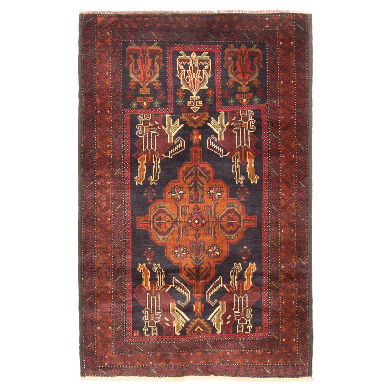 Teimani Black Rug 2'9" x 4'4"