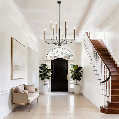 Jacinta 8 - Light Dimmable Large 37" Modern Classic / Traditional Dining Room Chandelier