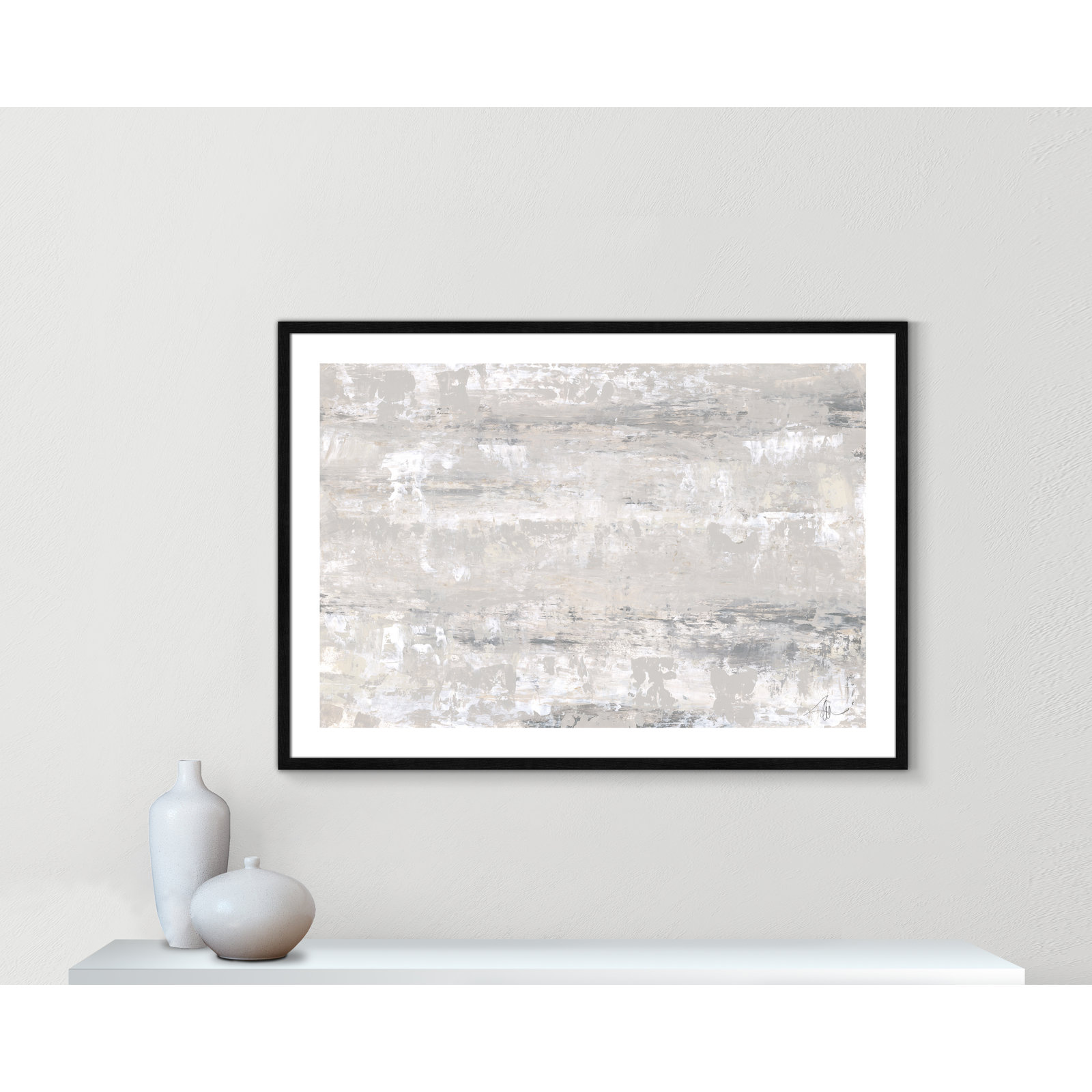 Tryston "Desert Winds" Print by Filippo Ioco, Black Wood Framed Paper, 29.5" H x 41.5" W x 0.75" D