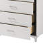 Commode de rangement en bois blanche à 5 tiroirs pour meubles de chambre à coucher | Idée de cadeau