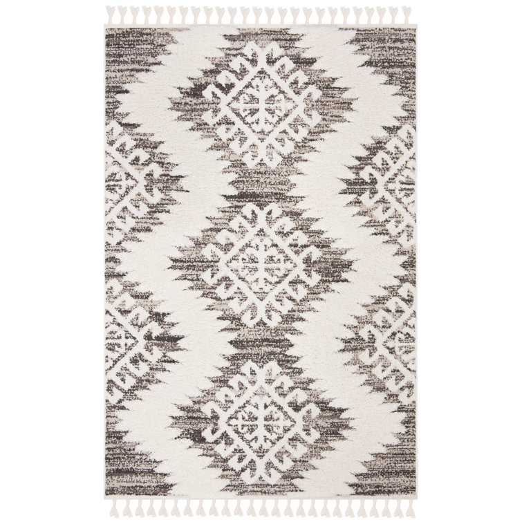 ImraanMoroccan Tassel Shag Performance Ikat Rug