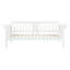 Lit de jour simple blanc Albany avec table rabattable et lit gigogne escamotable pour économiser de l'espace