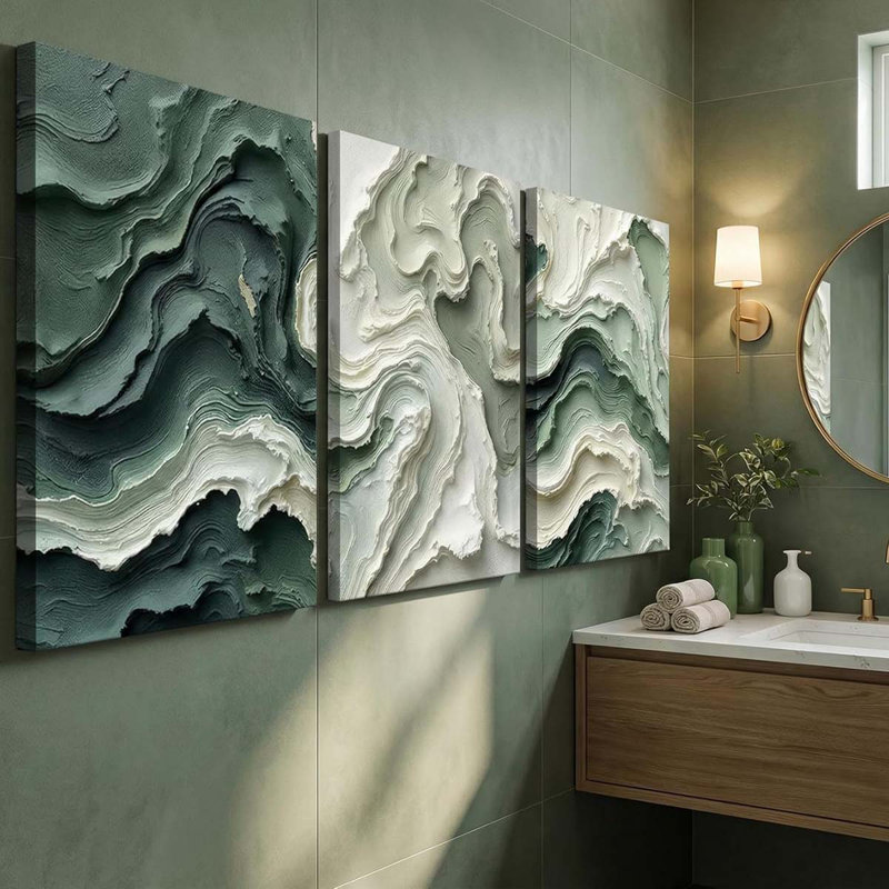 3 Piece Wrapped Canvas Print, 40 cm H x 30 cm W