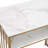 Trea 42.5'' Vanity Makeup Desk with Open Shelves and Drawers, Manicure Desk with Metal Frame
