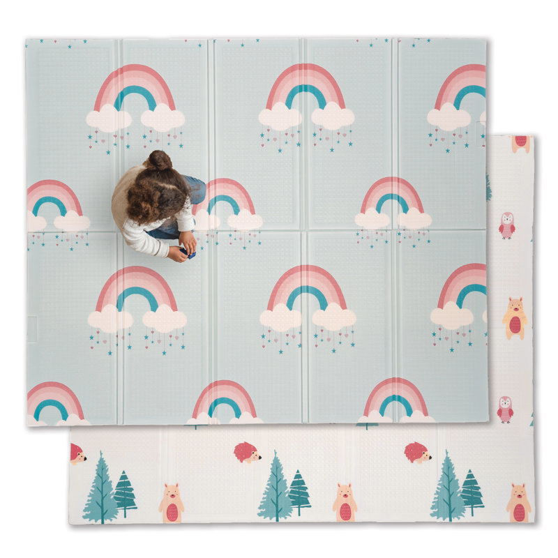 Tapis de jeu en mousse pliable JumpOff Jo, Woodland Rainbow