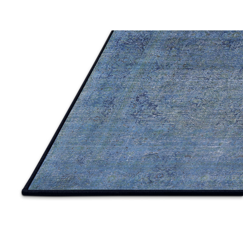 Tapis oriental bleu Roldene, Rectangle 5 pi x 7 pi