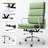 Genuine Leather Office Chair, Conference Chair With Ergonomic Lumbar Back Support-398837694