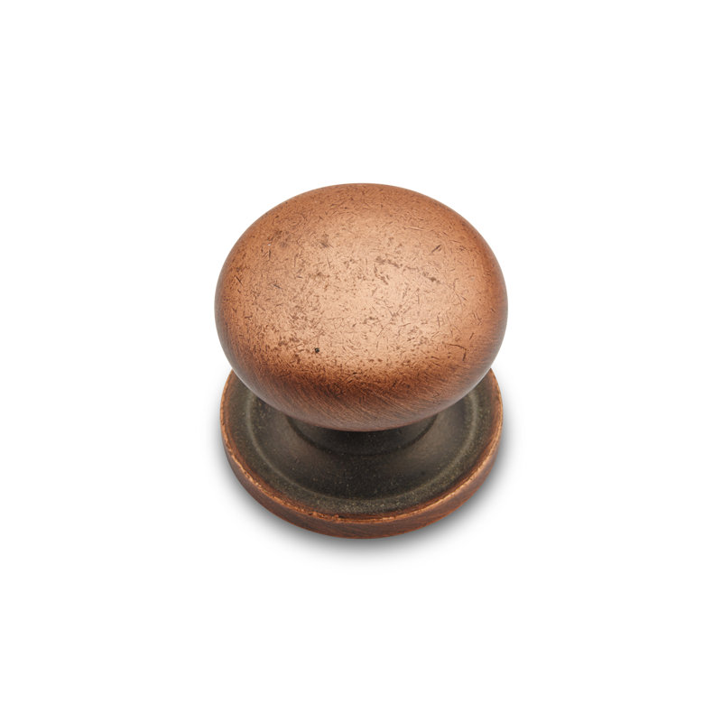 CK Series Mushroom Knob, Distressed Copper, Small