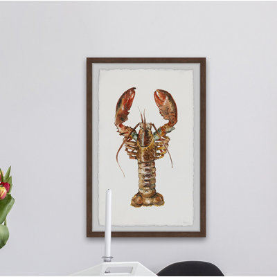 «Mighty Lobster», reproduction encadrée