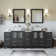 Melbourne 84'' Double Bathroom Vanity with Engineered Marble Top with Mirror