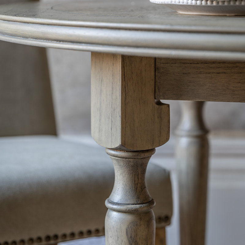 Colella Mahogany Round Solid Wood Dining Table