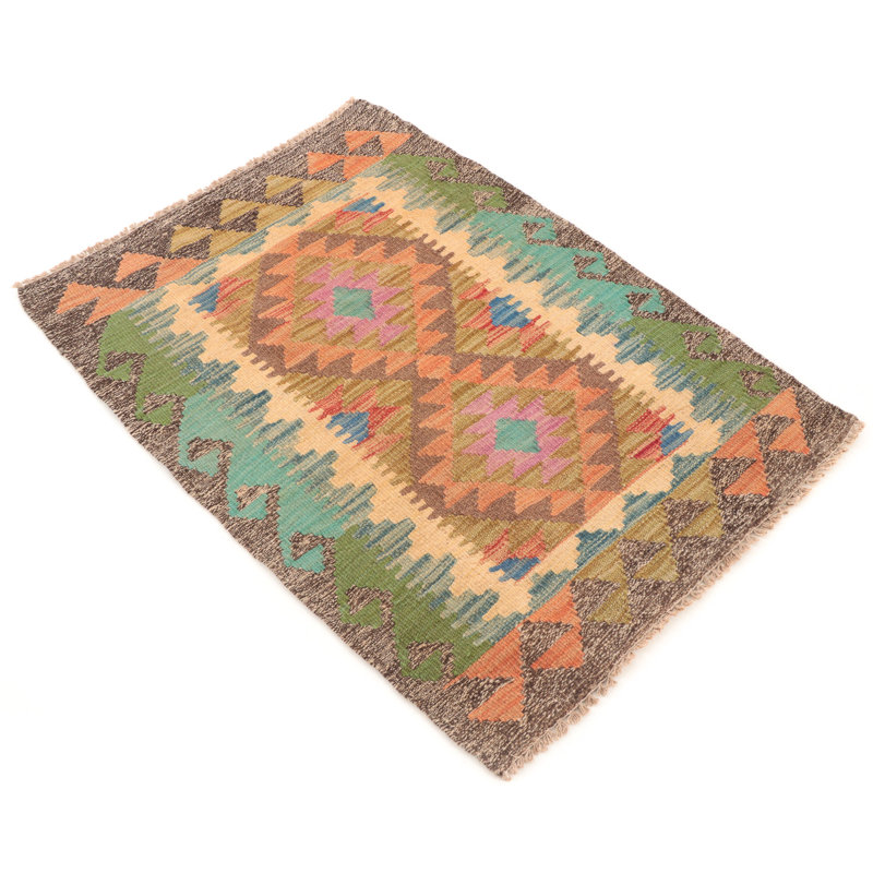 Geometric Hand Woven 60cm X 90cm Area Rug
