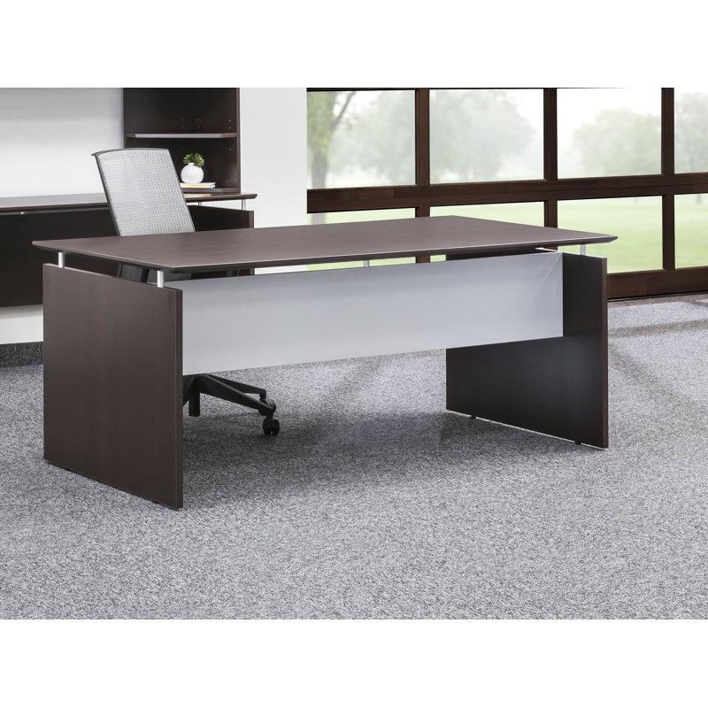Medina Desk Shell, Mocha, 29.5'' H x 72'' W x 36'' D