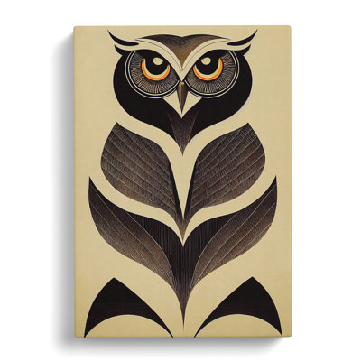 Antique Owl - Wrapped Canvas