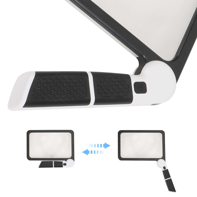 Loupe 5X avec lumière, loupe à main 48 lumières DEL pour la lecture
